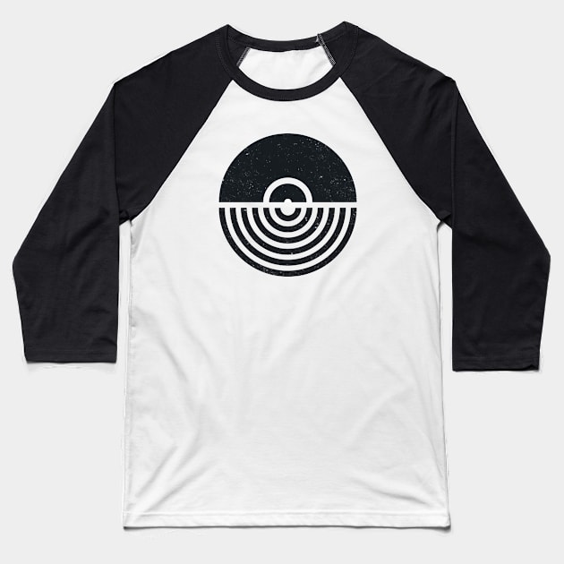 Moon vinyl Baseball T-Shirt by Vanphirst